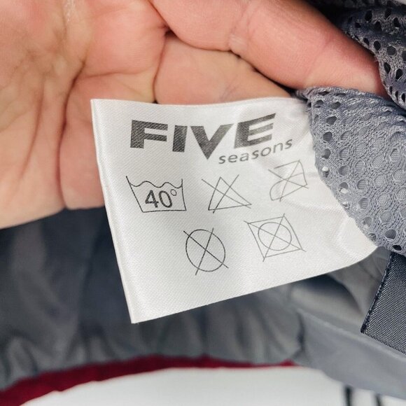 Five Seasons Womens Size 38 Longline Reflective Winter Snow Ski Jacket in Red - Picture 9 of 10